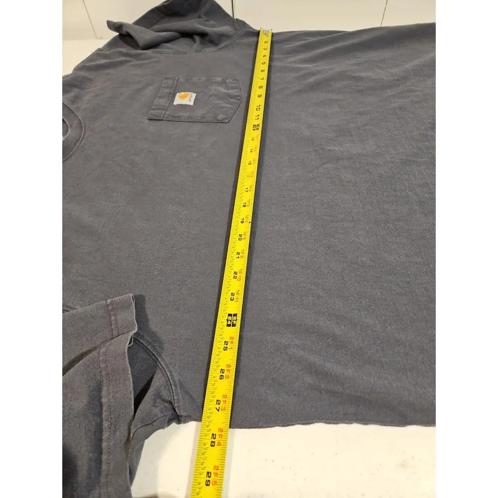 Carhartt T-Shirt Loose Fit Mens 2XL Short Sleeve Gray Crew Neck Pocket (315